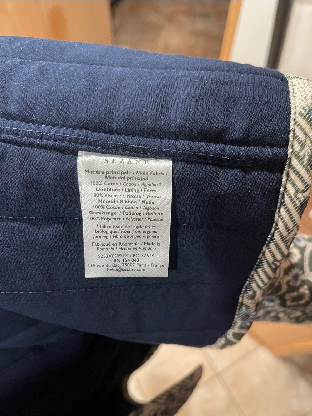Sezane Saria Jacket - Sézane X Antoinette Poisson Dominote Patchwork Print - Picture 7 of 7